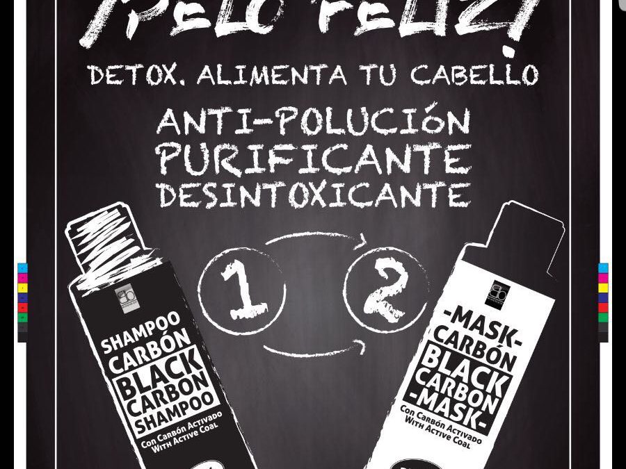 champú y mascarilla de carbón activado